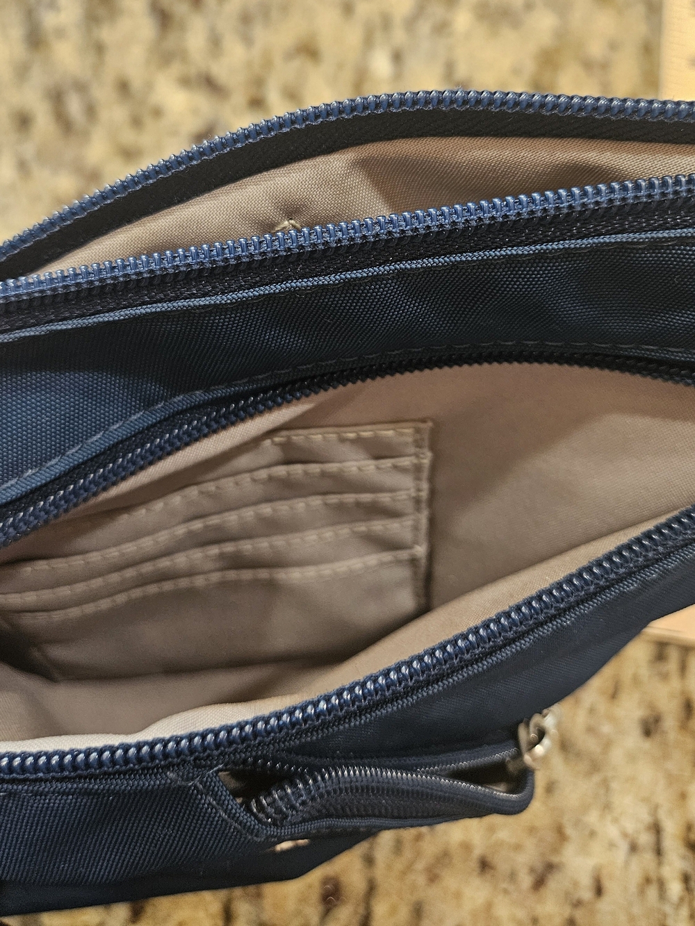 Baggallini Navy Crossbody Sling Bag for Men - Picture 5 of 9